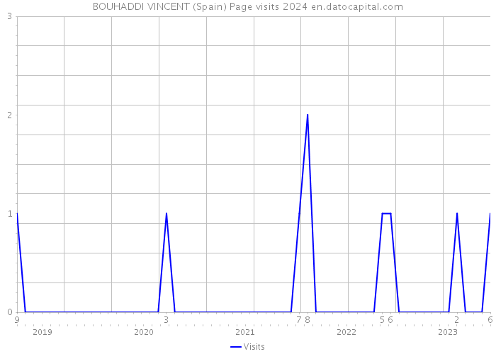 BOUHADDI VINCENT (Spain) Page visits 2024 