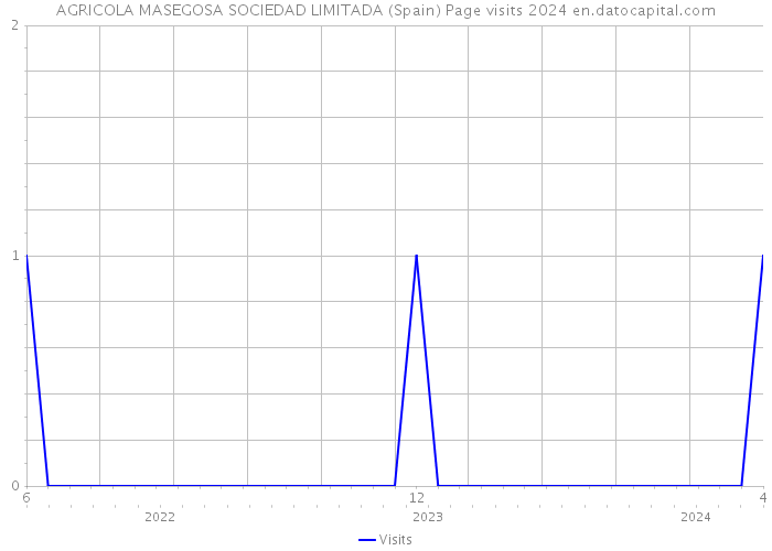 AGRICOLA MASEGOSA SOCIEDAD LIMITADA (Spain) Page visits 2024 