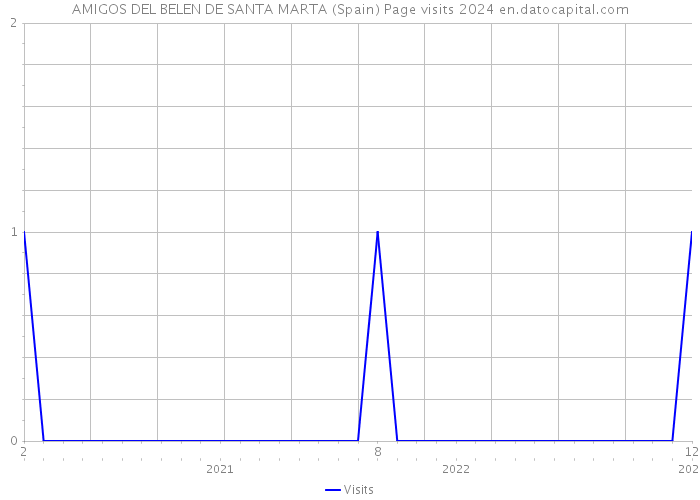 AMIGOS DEL BELEN DE SANTA MARTA (Spain) Page visits 2024 