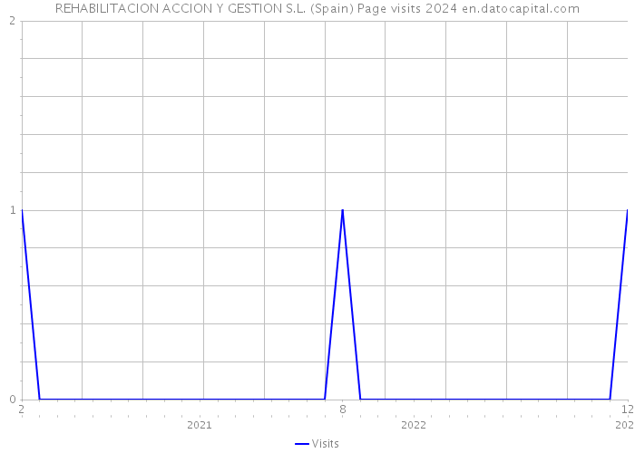 REHABILITACION ACCION Y GESTION S.L. (Spain) Page visits 2024 