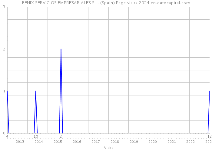 FENIX SERVICIOS EMPRESARIALES S.L. (Spain) Page visits 2024 