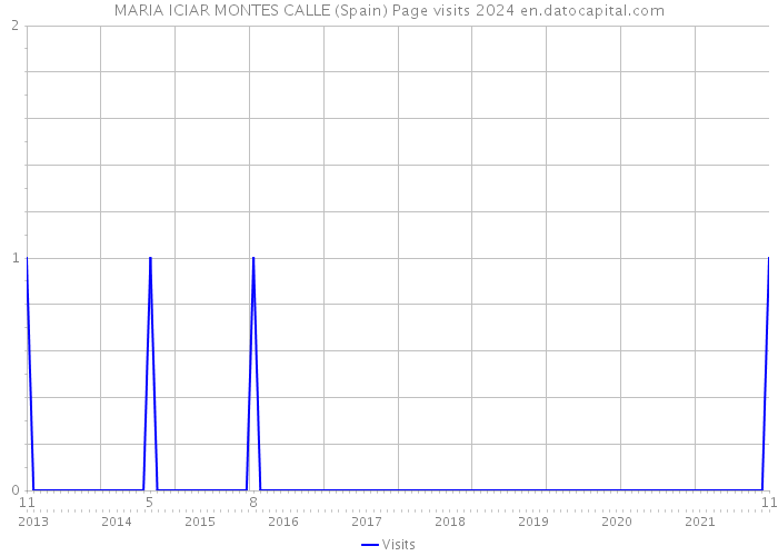 MARIA ICIAR MONTES CALLE (Spain) Page visits 2024 