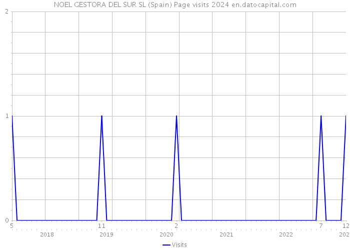 NOEL GESTORA DEL SUR SL (Spain) Page visits 2024 