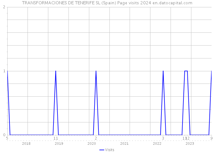 TRANSFORMACIONES DE TENERIFE SL (Spain) Page visits 2024 