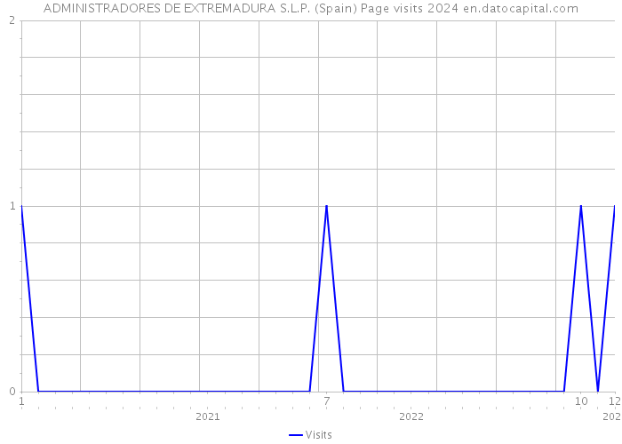 ADMINISTRADORES DE EXTREMADURA S.L.P. (Spain) Page visits 2024 