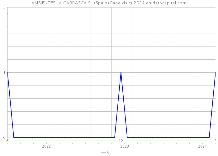 AMBIENTES LA CARRASCA SL (Spain) Page visits 2024 