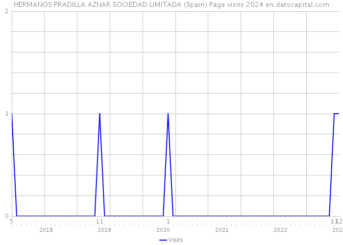HERMANOS PRADILLA AZNAR SOCIEDAD LIMITADA (Spain) Page visits 2024 