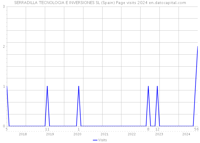 SERRADILLA TECNOLOGIA E INVERSIONES SL (Spain) Page visits 2024 