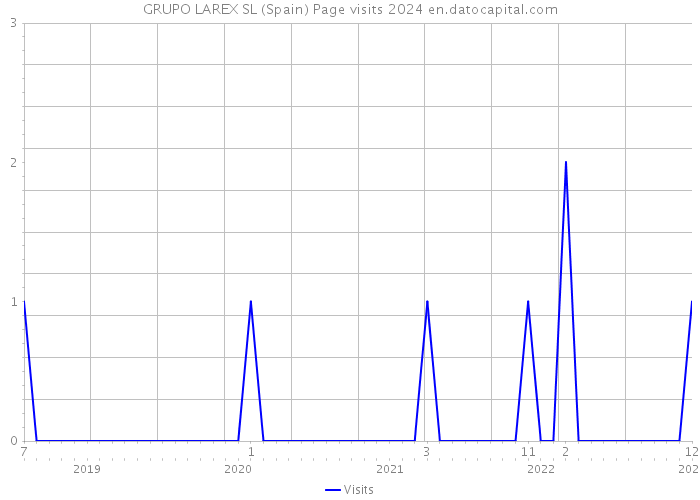 GRUPO LAREX SL (Spain) Page visits 2024 