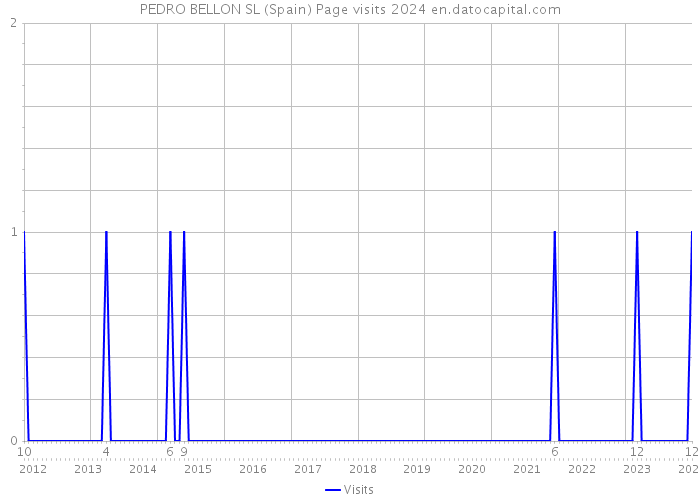 PEDRO BELLON SL (Spain) Page visits 2024 