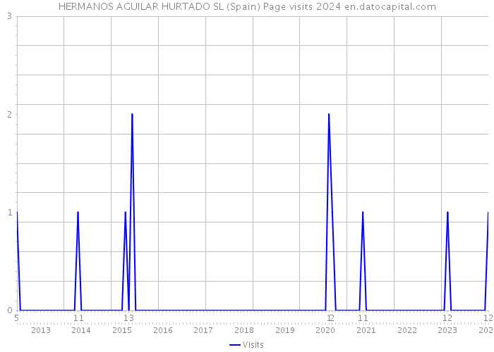 HERMANOS AGUILAR HURTADO SL (Spain) Page visits 2024 