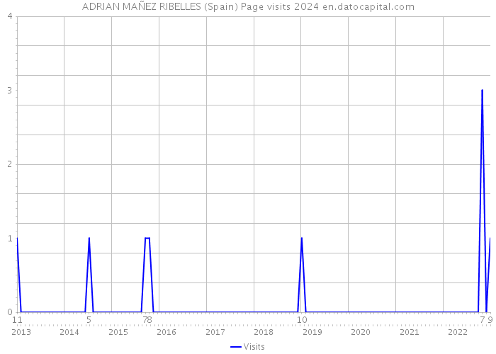 ADRIAN MAÑEZ RIBELLES (Spain) Page visits 2024 