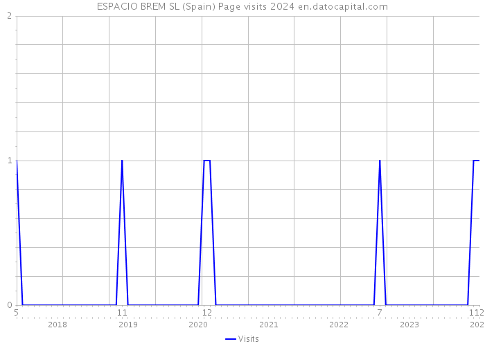 ESPACIO BREM SL (Spain) Page visits 2024 