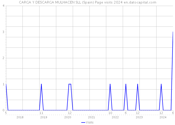 CARGA Y DESCARGA MULHACEN SLL (Spain) Page visits 2024 