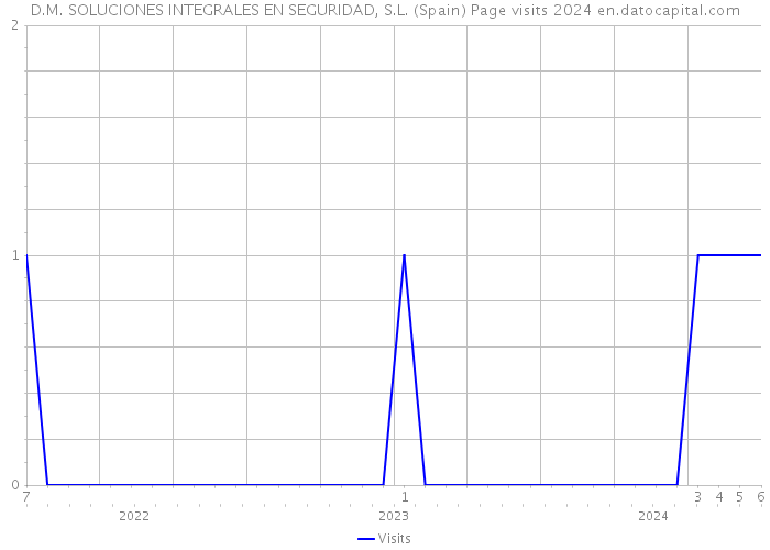 D.M. SOLUCIONES INTEGRALES EN SEGURIDAD, S.L. (Spain) Page visits 2024 