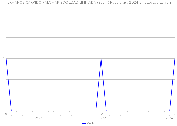 HERMANOS GARRIDO PALOMAR SOCIEDAD LIMITADA (Spain) Page visits 2024 