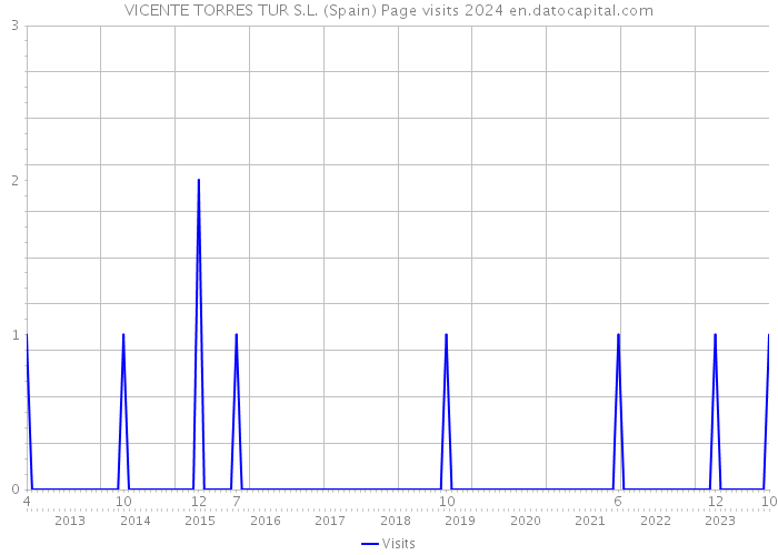 VICENTE TORRES TUR S.L. (Spain) Page visits 2024 