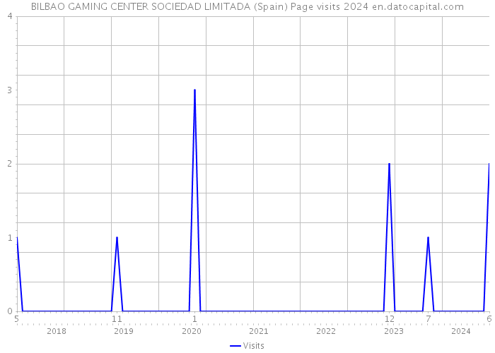 BILBAO GAMING CENTER SOCIEDAD LIMITADA (Spain) Page visits 2024 