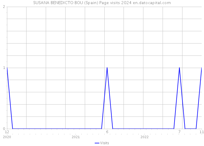 SUSANA BENEDICTO BOU (Spain) Page visits 2024 