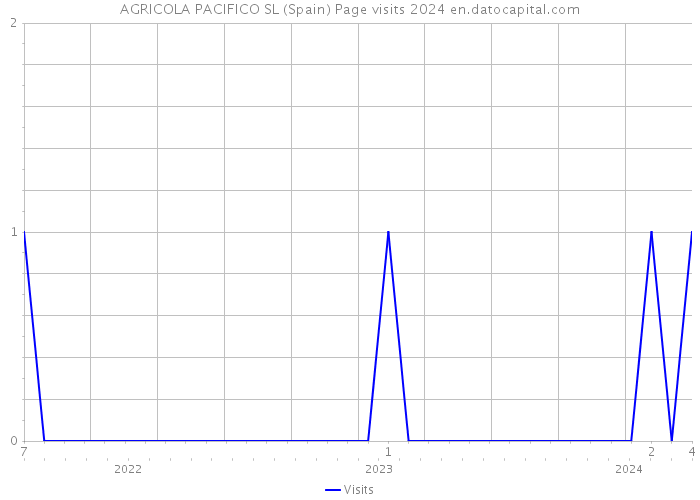AGRICOLA PACIFICO SL (Spain) Page visits 2024 