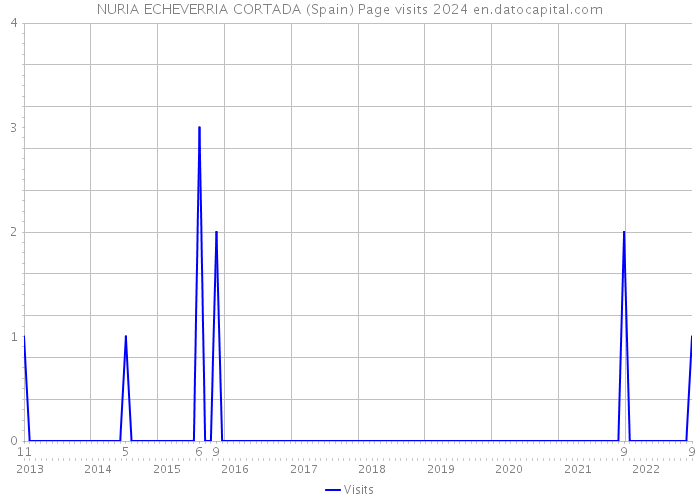 NURIA ECHEVERRIA CORTADA (Spain) Page visits 2024 