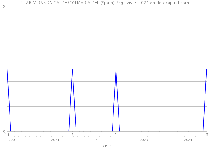 PILAR MIRANDA CALDERON MARIA DEL (Spain) Page visits 2024 