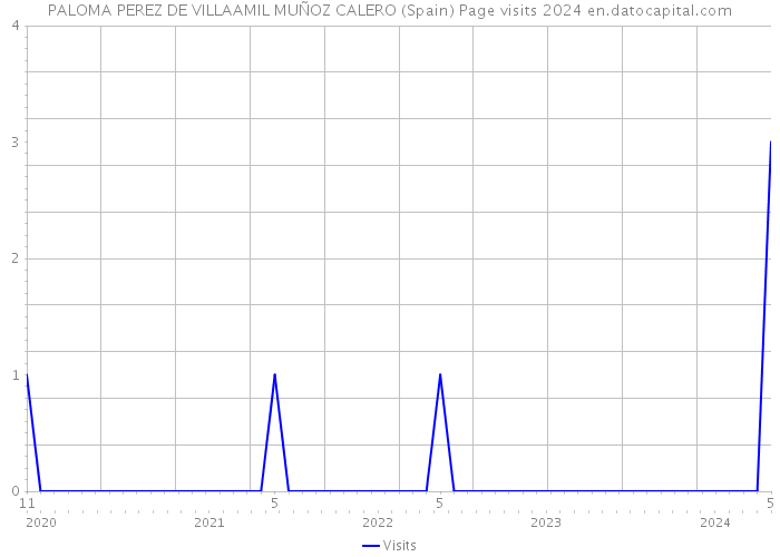 PALOMA PEREZ DE VILLAAMIL MUÑOZ CALERO (Spain) Page visits 2024 