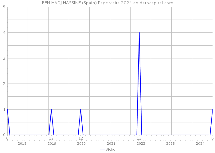 BEN HADJ HASSINE (Spain) Page visits 2024 