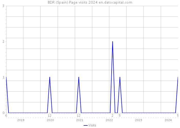 BDR (Spain) Page visits 2024 