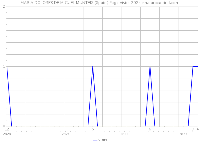 MARIA DOLORES DE MIGUEL MUNTEIS (Spain) Page visits 2024 