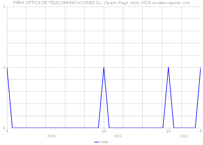 FIBRA OPTICA DE TELECOMUNICACIONES S.L. (Spain) Page visits 2024 