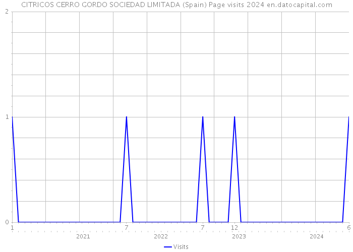 CITRICOS CERRO GORDO SOCIEDAD LIMITADA (Spain) Page visits 2024 