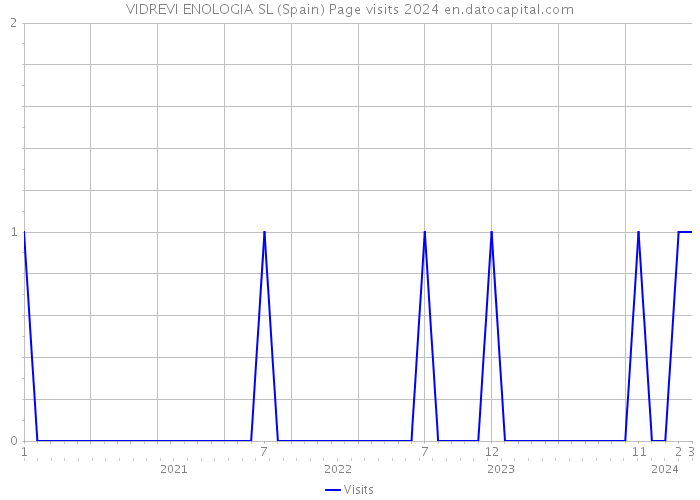 VIDREVI ENOLOGIA SL (Spain) Page visits 2024 