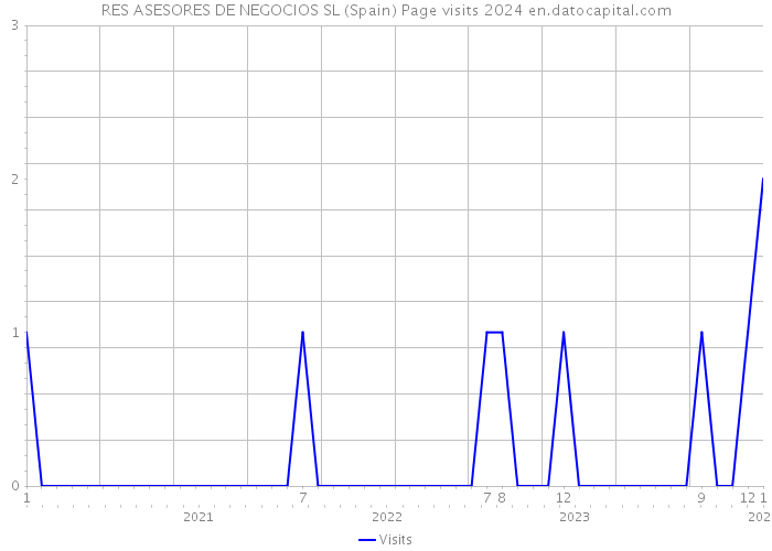 RES ASESORES DE NEGOCIOS SL (Spain) Page visits 2024 