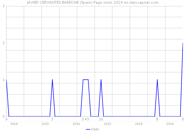 JAVIER CERVANTES BARECHE (Spain) Page visits 2024 