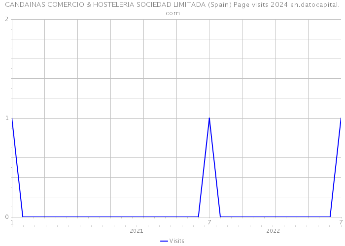 GANDAINAS COMERCIO & HOSTELERIA SOCIEDAD LIMITADA (Spain) Page visits 2024 