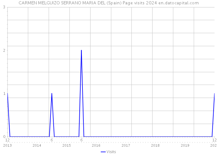 CARMEN MELGUIZO SERRANO MARIA DEL (Spain) Page visits 2024 