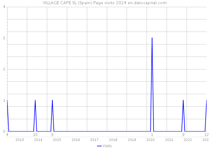 VILLAGE CAFE SL (Spain) Page visits 2024 