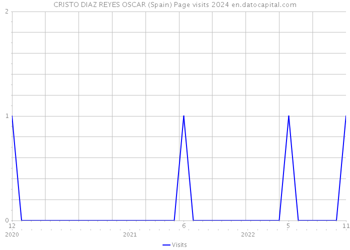 CRISTO DIAZ REYES OSCAR (Spain) Page visits 2024 