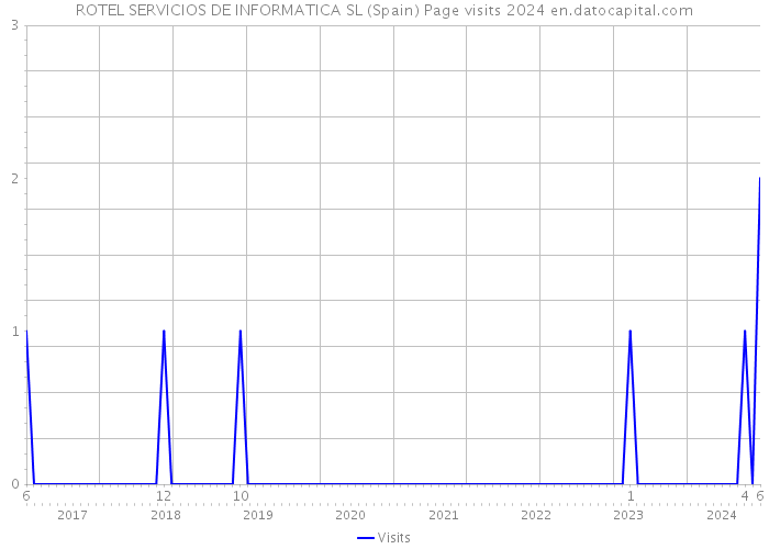 ROTEL SERVICIOS DE INFORMATICA SL (Spain) Page visits 2024 