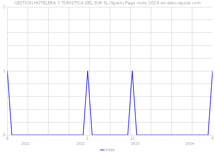 GESTION HOTELERA Y TURISTICA DEL SUR SL (Spain) Page visits 2024 