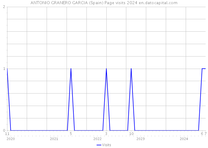 ANTONIO GRANERO GARCIA (Spain) Page visits 2024 
