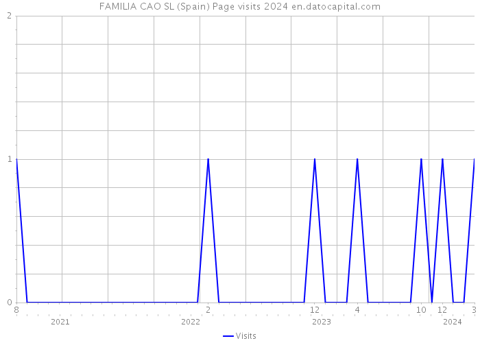 FAMILIA CAO SL (Spain) Page visits 2024 
