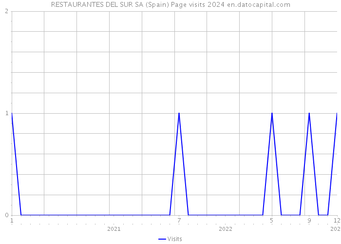 RESTAURANTES DEL SUR SA (Spain) Page visits 2024 
