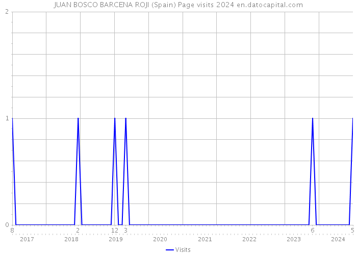 JUAN BOSCO BARCENA ROJI (Spain) Page visits 2024 