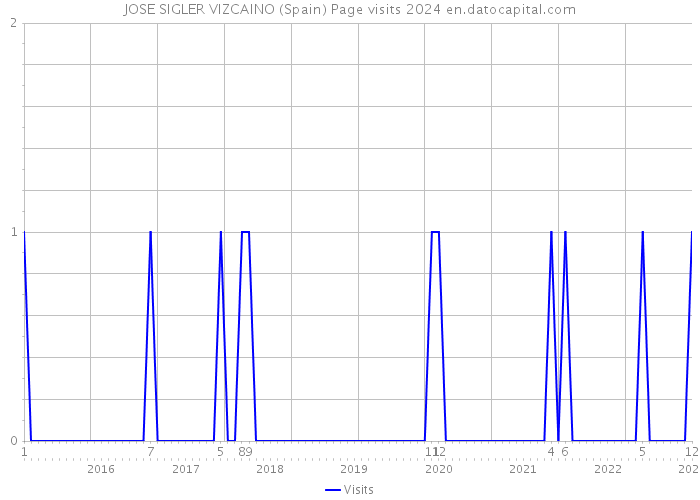 JOSE SIGLER VIZCAINO (Spain) Page visits 2024 