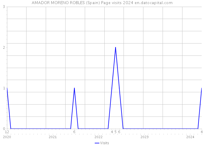 AMADOR MORENO ROBLES (Spain) Page visits 2024 