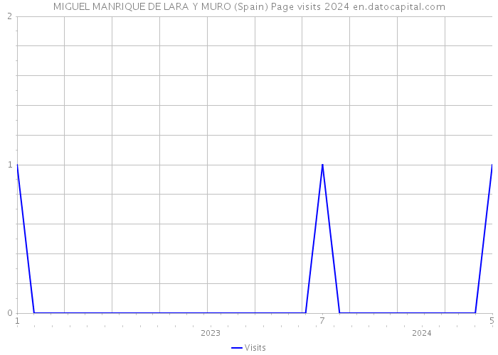 MIGUEL MANRIQUE DE LARA Y MURO (Spain) Page visits 2024 