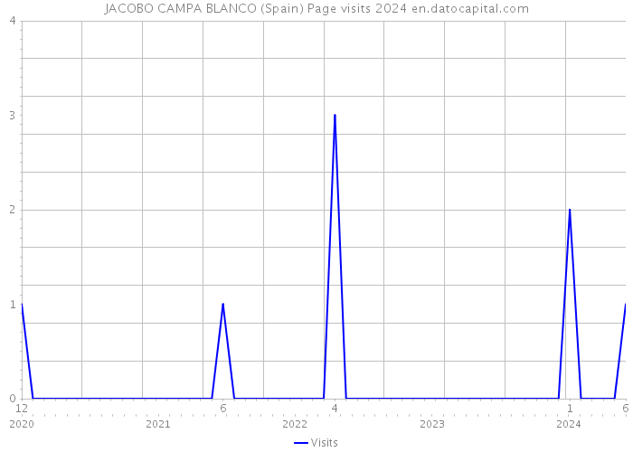 JACOBO CAMPA BLANCO (Spain) Page visits 2024 
