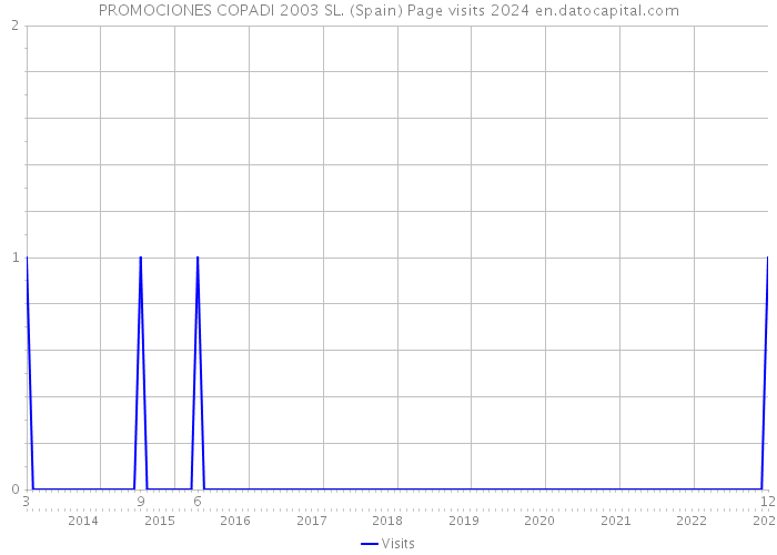 PROMOCIONES COPADI 2003 SL. (Spain) Page visits 2024 